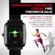thumbnail image 3 of Smartwatch Reloj Inteligente con Monitor de Ritmo Cardiaco, Presión Arterial y Temperatura, Notificaciones de Mensajería y Redes Sociales, Resistente al Agua y Polvo IP68, iOS y Android, Mod W95, 3 of 8
