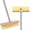 Yellow, variant on Stainless Steel Wire Scrub Brush with Long Handle for Deck, Concrete, Patio Floor Cleaning, 59'' Heavy Duty Stiff Metal Bristle Scrubber Broom for Outdoor Moss Removal
