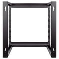 thumbnail image 3 of NavePoint 9U Server Rack with Swing Gate - 9U Wall Mount Rack for 19 Inch IT Equipment Open Frame Rack – Network Rack Wall Mount for AV & Server Equipment 18” Deep 9U Rack, Black, 3 of 6