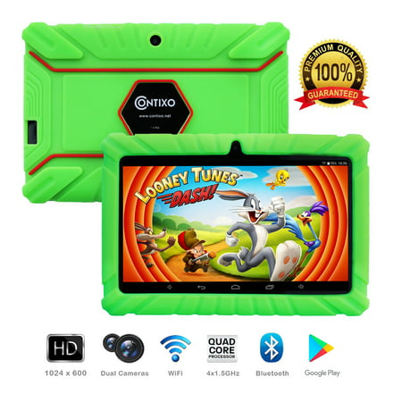 Contixo K2 7” Educational 6.0 Android Tablet for Kids Learning Entertainment Apps Toys for Children Toddler Bluetooth WiFi Dual Camera Parental Control Kid-Proof Protective Case (Best Radar App For Android)