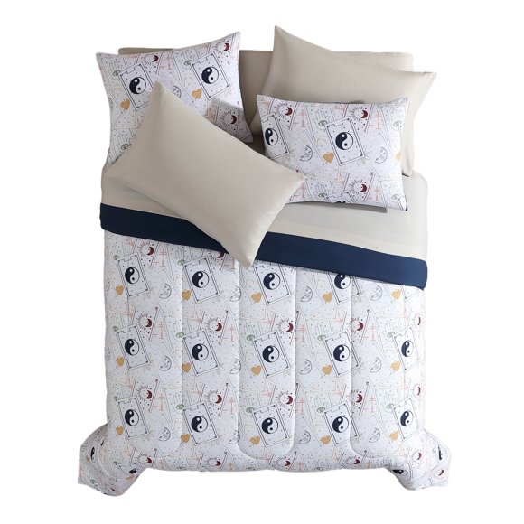 Mainstays Mystical Cards 7-Piece Bed in a Bag Set, Double – Back to School!