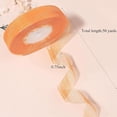 thumbnail image 2 of Sheer Organza Gift Ribbon, 50 Yds x 1 in Organza Chiffon Handmade Ribbon, Mesh Fabric String for Gift Wrapping, DIY Craft, Xmas Present Deco,Golden yellow, 2 of 7