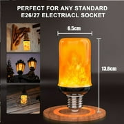 6-Pack LED Flame Effect Fire Light Bulbs E27 Flickering Fire Atmosphere Decorative Lamps
