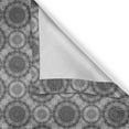 thumbnail image 4 of Ambesonne Grey Valance Pack of 2, Abstract Damask Flowers, 42"X18", Grey Black White, 4 of 5