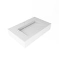 thumbnail image 6 of Pyramid 30" Solid Surface Manmade Stone Bathroom Sink in White, 6 of 7