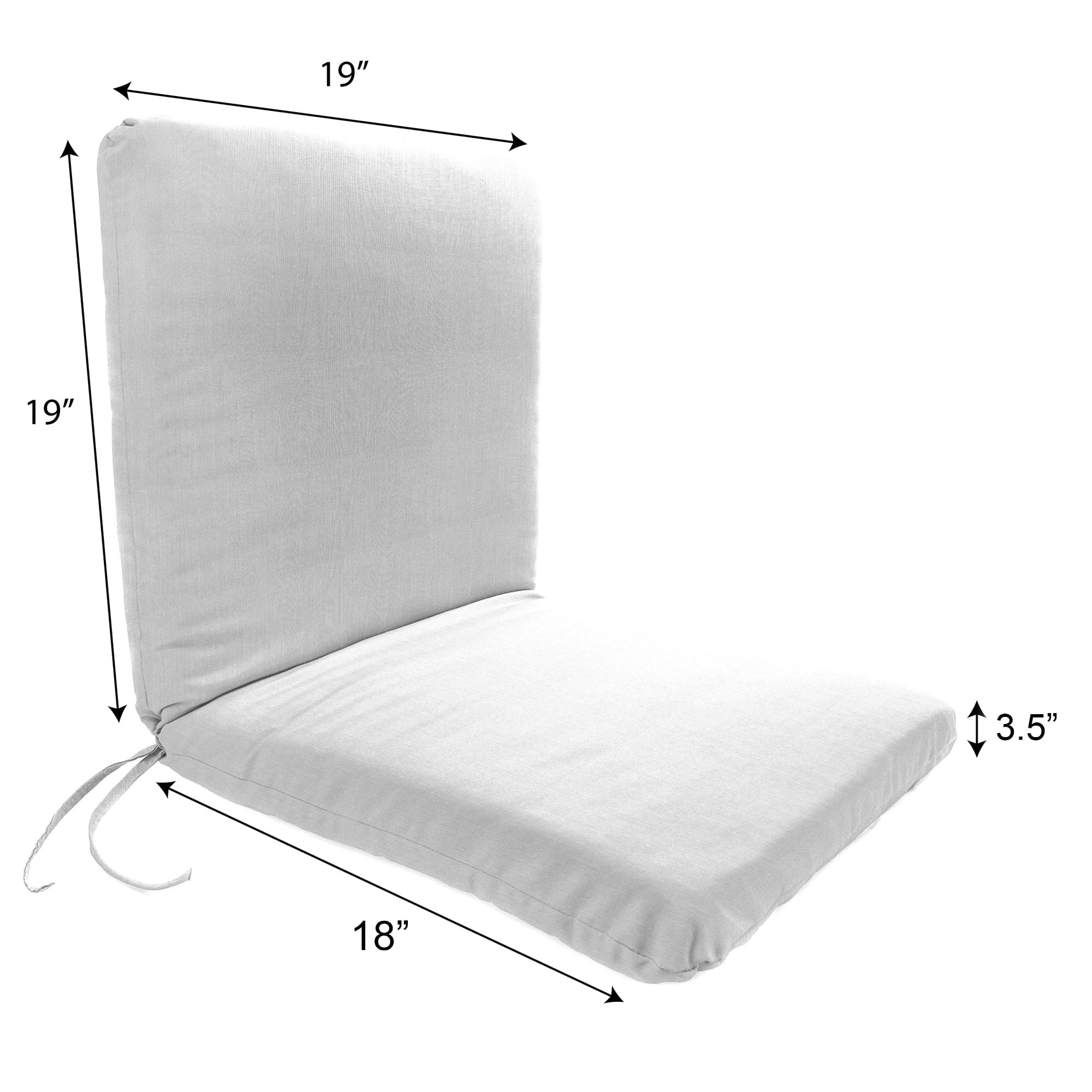 Jordan Manufacturing 37" x 19" Rose Garden Navy Floral Rectangular Outdoor Chair Cushion with Ties