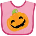 thumbnail image 3 of Inktastic Halloween Pumpkin Boys or Girls Baby Bib, 3 of 4