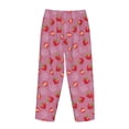 thumbnail image 5 of Goofa Cute Strawberry Printed Soft Pajama Pants for Women, Wide Leg Comfy Casual Lounge Yoga Pants-Small, 5 of 9