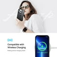 thumbnail image 6 of Designed for iPhone 13 Pro Case, [Support Wireless Charging] Soft Silicone Slim Anti-Scratch Phone Case for iPhone 13 Pro 6.1 inch, Black, 6 of 13