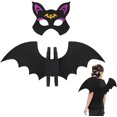 thumbnail image 2 of 2PCS Bat Wings and Mask Set for Kids, Black Bat Mask and Bat Wings Bat Costume Accessories for Boys Girls Halloween Cosplay Party Favors Carnival, 2 of 7