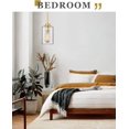 thumbnail image 2 of Brass Pendant Lights Kitchen Island 2 Pack, Farmhouse Gold Pendant Lighting with Clear Glass Shade, Mini Hanging Light Fixture for Kitchen Sink Dining, AD-22281-1P2-GD-C, 2 of 14