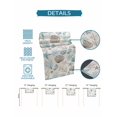 thumbnail image 6 of Summer Watercolor Shell Coral Table Runner 13x72in Non-Slip Cotton Linen Table Runners, Ocean Life Starfish on Beige Dresser Scarves TableRunner for Dinner Kitchen Dining Wedding Party, 6 of 9