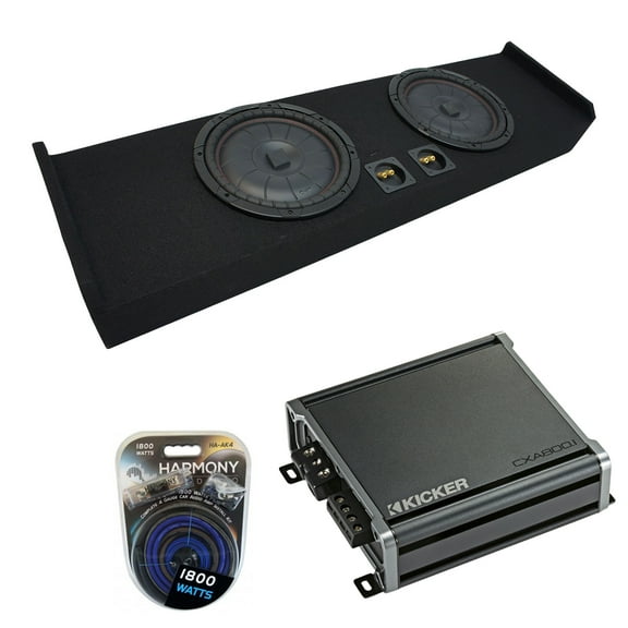 09-15 Ford F-150 Super Crew Truck Kicker CompVT CVT10 Dual 10" Sub Box CXA800.1
