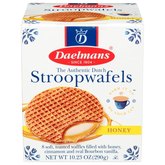 (Pack of 8) Daelmans Honey Jumbo Stroopwafels 10.23 oz