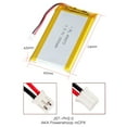 thumbnail image 5 of YDL 3.7V 1500mAh Battery 454272 Lithium Polymer Ion Rechargeable Li-ion Li-Po Battery with 2P PH 2.0mm Pitch Connector, 5 of 5