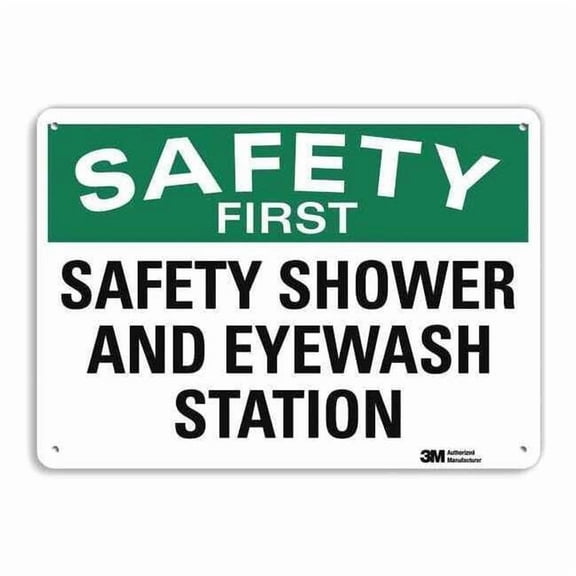 Lyle Safety Sign,10 in x 14 in,Aluminum U7-1245-RA_14X10