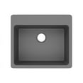 thumbnail image 2 of Elkay Quartz Classic 25" x 22" x 9-1/2", Single Bowl Drop-in Sink, Greystone, 2 of 2