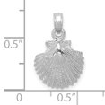 thumbnail image 3 of FJC Finejewelers 14k White Gold Scallop Shell Charm, 3 of 6