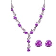 thumbnail image 2 of NUZYZ 2Pcs/Set Acrylic Rose Pendant Stud Earrings Necklace Women Jewelry Gift, 2 of 8