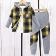 thumbnail image 2 of HCNTES Toddler Boy Clothes Set Long Sleeve Prints Tops Pants Kids 2Pcs Set Outfits Kids Fall Winter Clothes, 2 of 6