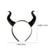 thumbnail image 3 of 2 diademas de cuernos de broma para decoración de fiesta de Halloween, diadema única para cosplay, 3 of 7