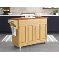 thumbnail image 3 of Hawthorne Collections Asian Hardwoods Kitchen Cart in Natural/Oak, 3 of 7