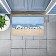 thumbnail image 2 of Sunny Beach Day Birds Printed Outdoor Door Mat, design by Jeff Pica, 18"x30", 2 of 8