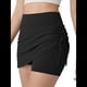thumbnail image 1 of Falda Deportiva Convertible 2 en 1 para Mujer con Cordón Ajustable - Falda Pantalón Hasta la Rodilla con Bolsillos para Uso Deportivo e Informal Negro XL, 1 of 8