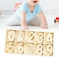 thumbnail image 3 of GUOOL Set of 50 Wood Numbers 0-9 Preschool Educational Tool with Storage Tray Color, 3 of 8