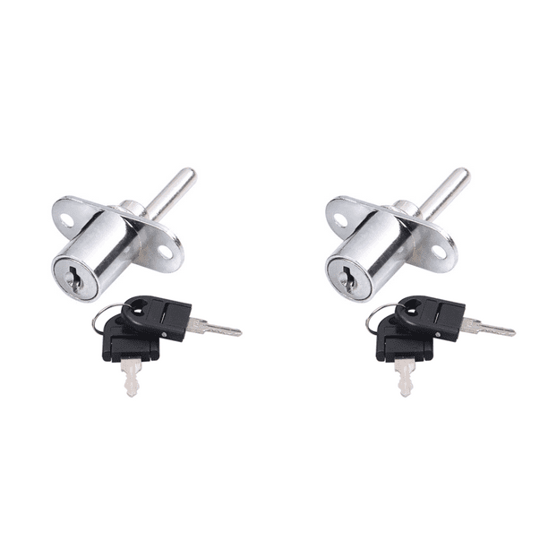 Cerradura Gabinete 16/19 Mm Cerraduras Estables para Archivadores Herrajes Muebles (plata 16 Mm)