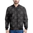 thumbnail image 4 of Chaqueta de dardos ninja japonesa con estampado 3D para hombre, chaqueta con cremallera, chaqueta deportiva informal de calle con cremallera, sudadera bomber para primavera y otoño para niños, 4 of 4