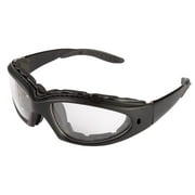 FUEL Adult MX off-road Riding Glasses for Motorcycle Moped Scooter - Black Frames 100% UV Protection