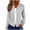 Gray, variant on Women's Full Zip Cardigans Striped Lightweight Regular Fit Gradient Jackets Casual Long Sleeve Hooded Sweatshirts Tops (L, Black)