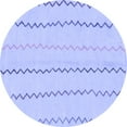 thumbnail image 1 of Ahgly Company Indoor Round Solid Blue Modern Area Rugs, 4' Round, 1 of 4