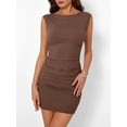 thumbnail image 2 of Vestido Trendy Queen 2025 para mujer, cóctel, fiesta de verano, marrón, 2 of 4