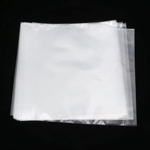 OULII 30pcs Vinyl Protective Sleeves CD Envelopes Transparent CPP for Scratch Resistance Transportation