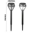 thumbnail image 3 of Xecvkr Solar Powered Ground Spike Light, Outdoor Garden Decorative LED Lamp, White Warm Light, Black, IP65 Waterproof, Automatic On/Off, 3 of 6