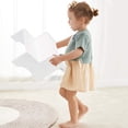 thumbnail image 5 of WOOD CITY Wooden Toddler Step Stool for Kids, White Two Step Children's Potty Stool with Handles, Bonus Non-Slip Pads for Safety, Bathroom & Kitchen, Dual Height, 5 of 7