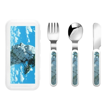 

Matuu Cracked Earth Head Tree for Stainless Steel Kids Cutlery and Toddler Flatware Kids Utensil Set includes Knives Forks Spoons Ideal for Home and Preschools