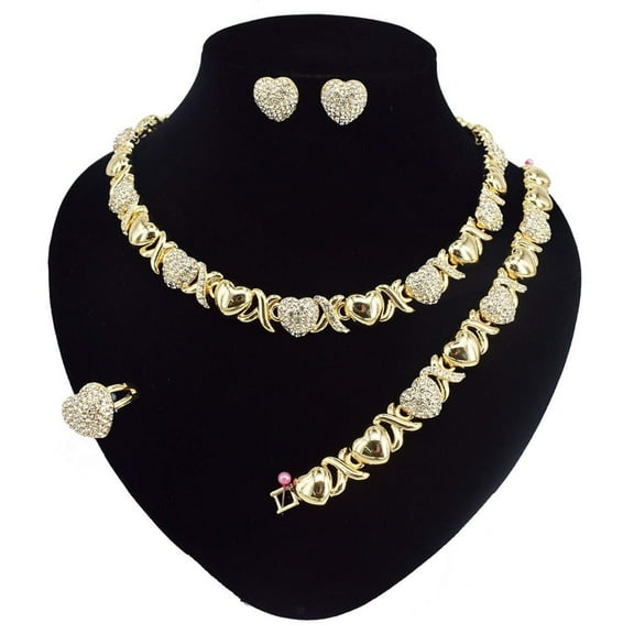 JoeytheJewelryNY HUGS &KISSES xo set gold Plated #72