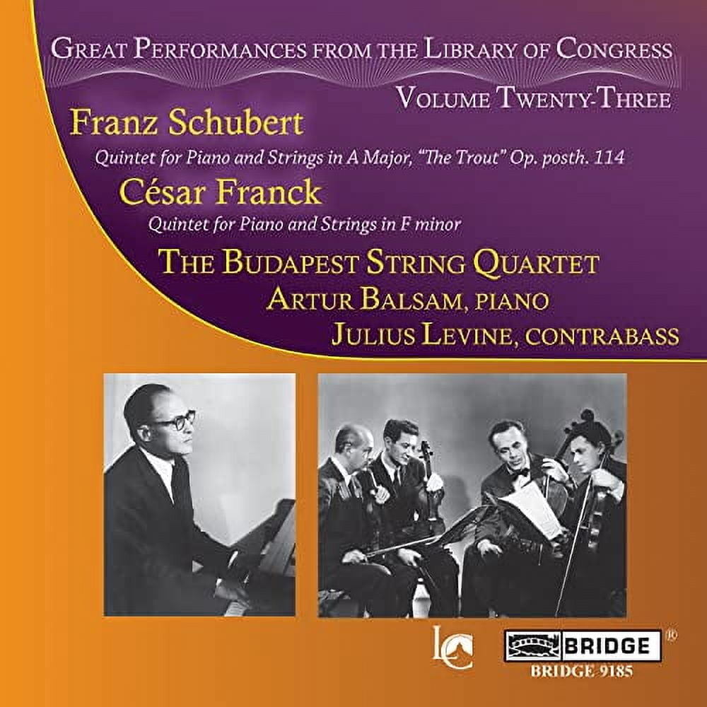 Artur Balsam - Great Performances from the Library of Congress 23 - Music & Performance - CD
