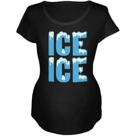 

Ice Ice Baby Black Maternity Soft T-Shirt