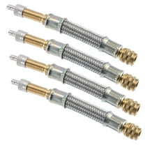 4pcs 103mm 4.06'' Tire Valve Stem Extension Inflator Extender Hose Universal Fit for Auto Motorcycle