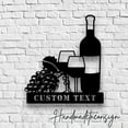 thumbnail image 5 of Handmadetneonsign Custom Wine Bar Metal Wall Art LED Light, Personalized Wine Pub Name Metal Sign, 5 of 5