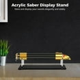 thumbnail image 2 of 2-Pack Acrylic Display Stands, U-Shaped Holder with Non-Slip Base for Lightsabers, Magic Wands, Collectibles, Clear Risers & Black Base, 2 of 5