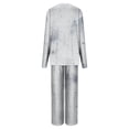 thumbnail image 4 of Blouses pour Femmes, Mode Décontractée Imprimée Manches Longues Col Rond Ensemble Haut et Pantalon, 4 of 5