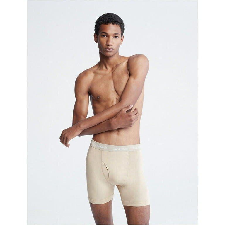 Calvin Klein NB261695445 Men's Cotton Boxer Brief Underwear 3-Pack Size S  LG62