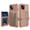 Rosegold, variant on Dteck for iPhone 15 Case with Card Holder, Hybrid Rubber Bumper Shockproof Magnetic Back Flip Case for iPhone 15 Wallet Case for Women Men, Black