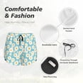 thumbnail image 4 of Running Shorts for Women - Daisy floral A Athletic Workout Gym Yoga Shorts with Liner Pockets, 4 of 7