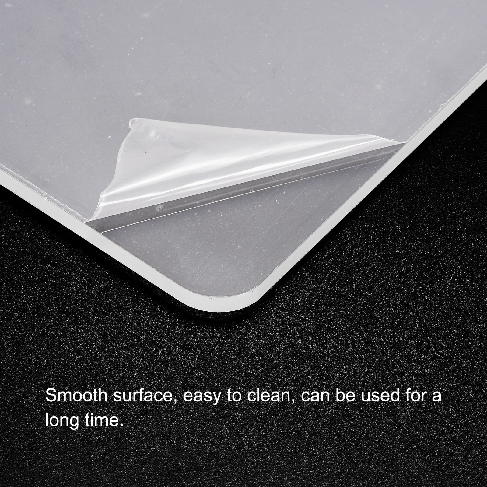 Unique Bargains L-Shaped Acrylic Floating Shelf Wall Mounted Shelves 11.81"x 7.87"x 2.32"